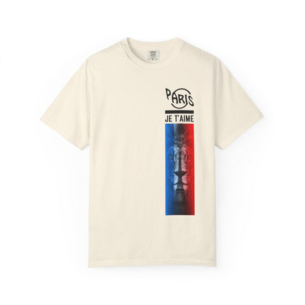 Paris Je T’aime Lion Tee – French Flag Art Graphic T-Shirt