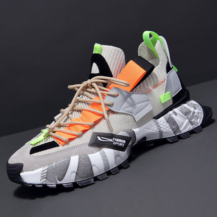 Summer Men's New Flying Woven Casual Shoes Breathable