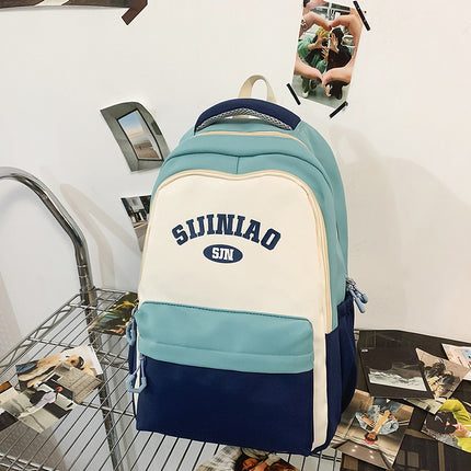 College Student Couple Travel Backpack