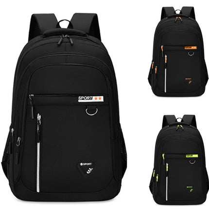 Men's Oxford Cloth Large Capacity Burden Reduction Schoolbag