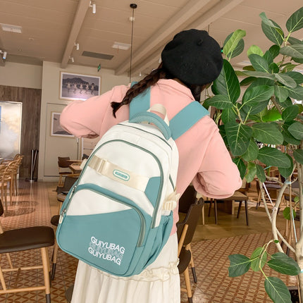 Large Capacity Lightweight Simple Textured Backpack