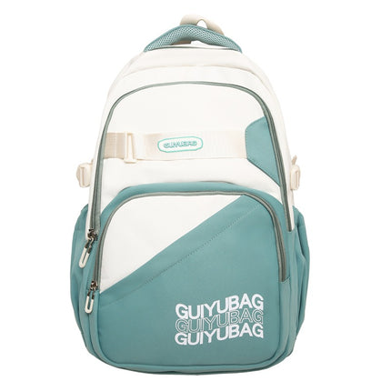 Large Capacity Lightweight Simple Textured Backpack