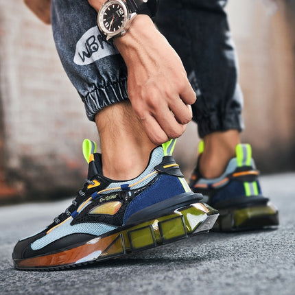 Trendy Men's Lace-up Leather Casual Sneakers