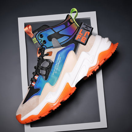 Thick-soled Height-enhanced Cotton Basketball Sneakers