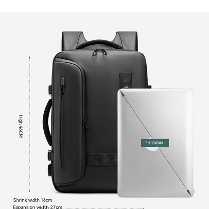 Multi-functional Airbag Backpack Men's Large Capacity