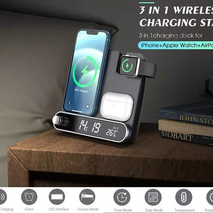 Alarm Clock Wireless Three In One Wireless Charging