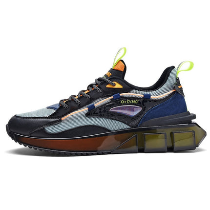 Trendy Men's Lace-up Leather Casual Sneakers