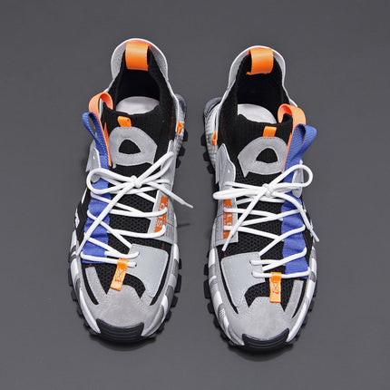 Summer Men's New Flying Woven Casual Shoes Breathable